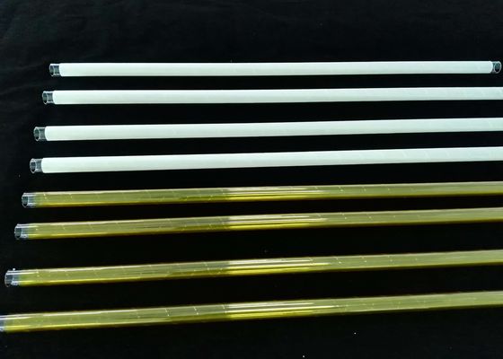 China PECVD fundió el OD el tubo de cristal de cuarzo de 30 milímetros cubierto con la fibra blanca/del amarillo de 3M usada en la industria solar cubierta proveedor