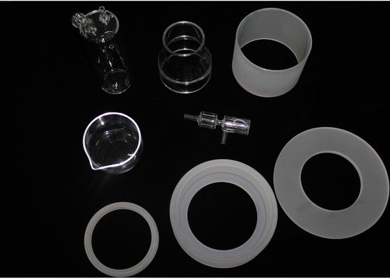 China Productos de cristal por encargo/cuarzo de cuarzo que cristaliza la botella para el laboratorio proveedor