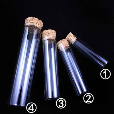 China Tubo de ensayo del cuarzo del laboratorio, tubo de ensayo del vidrio de silicona 250ml con el enchufe proveedor