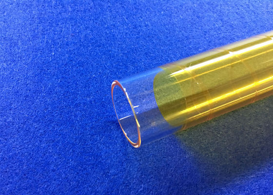 China PECVD fundió el OD el tubo de cristal de cuarzo de 30 milímetros cubierto con la fibra amarilla de 3M usada en la industria de Photocoltaic cubierta proveedor