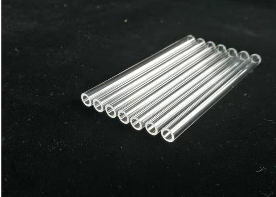 tubo de cristal pulido fuego de silicona del extremo del tubo de cristal de cuarzo fundido de 6m m OD proveedor