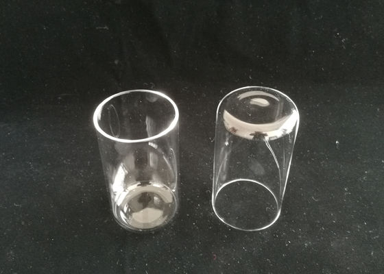 Tubo de cristal transparente/claro de cuarzo con el servicio de encargo de la parte inferior plana disponible proveedor