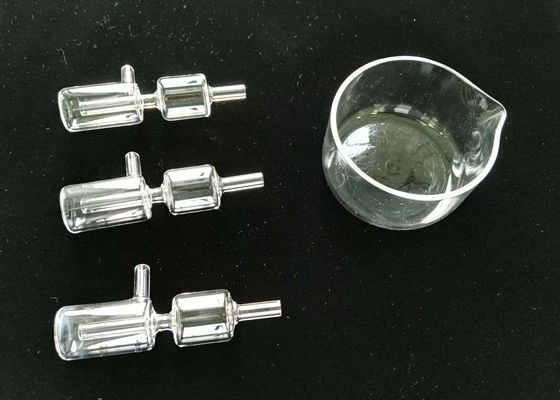 Productos de cristal de cuarzo del uso del laboratorio, pequeña botella modificada para requisitos particulares del reactor del cuarzo proveedor