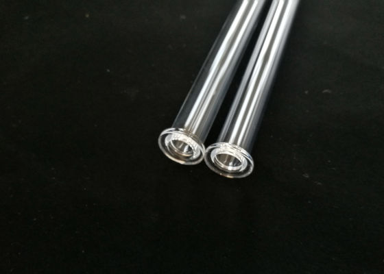 Tubo químico excelente del reactor del vidrio de cuarzo del funcionamiento con el OEM del reborde aceptado proveedor