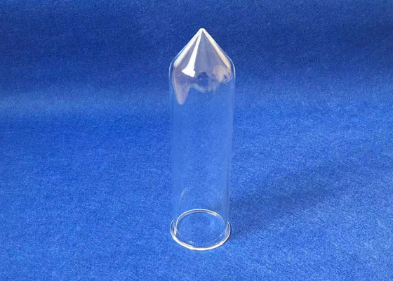 Crisol del vidrio de cuarzo fundido del uso del laboratorio con un pequeño agujero en la parte inferior proveedor