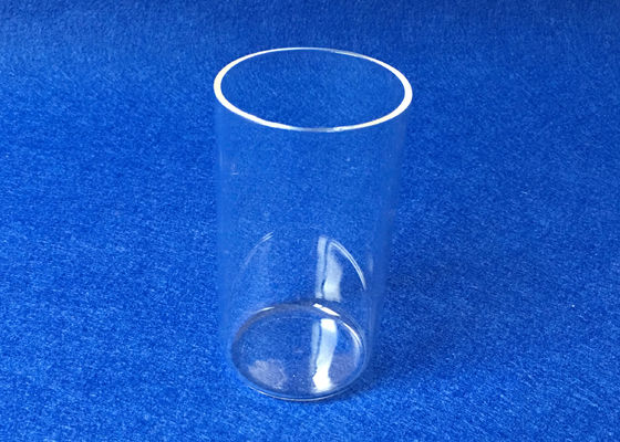Tipo material de la parte inferior plana de la pureza elevada SiO2 del tubo de ensayo OD60mm del cuarzo hecho proveedor