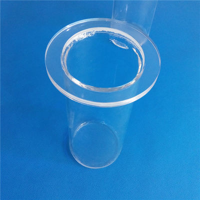 Reborde personalizado del cuarzo de la pureza elevada para el tubo de cristal de silicona proveedor