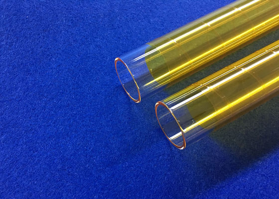 PECVD fundió el OD el tubo de cristal de cuarzo de 30 milímetros cubierto con la fibra amarilla de 3M usada en la industria de Photocoltaic cubierta proveedor
