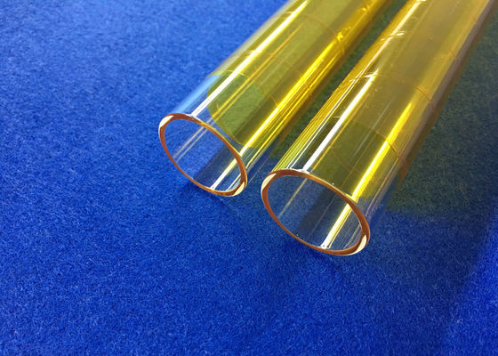 PECVD fundió el OD el tubo de cristal de cuarzo de 30 milímetros cubierto con la fibra amarilla de 3M usada en la industria de Photocoltaic cubierta proveedor